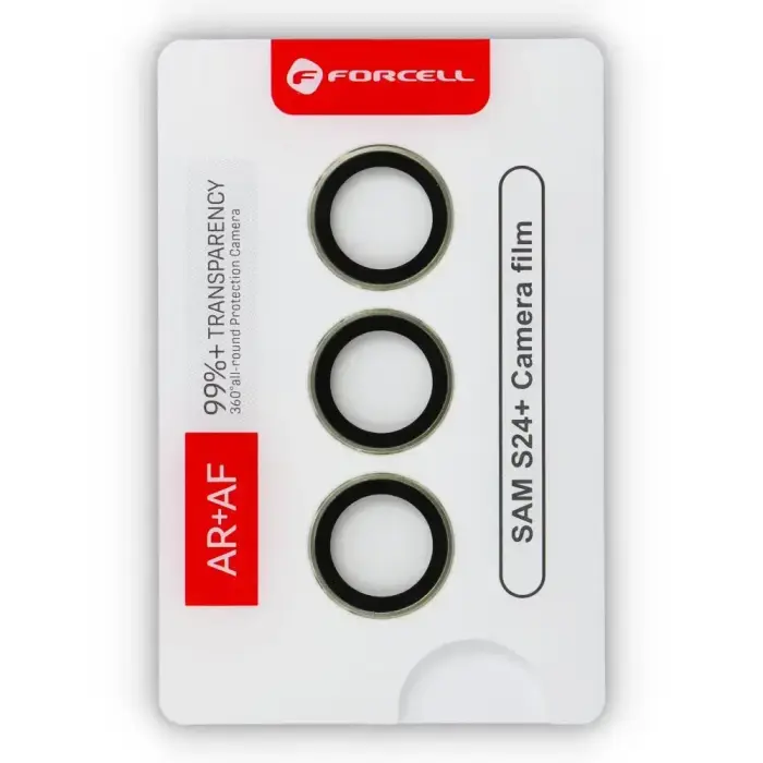 Camera glass to Samsung S24 Plus Forcell Premium yellow Foto 4