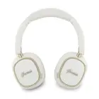 Guess Rectangle Metal Script Logo ENC Wireless Headphone White — Foto 3