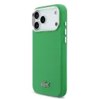 Lacoste Iconic Petit Pique Metal Logo MagSafe Case for iPhone 17 Pro Max Green Foto 1