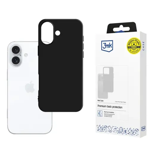 3MK Matt Case iPhone 16 6.1" black