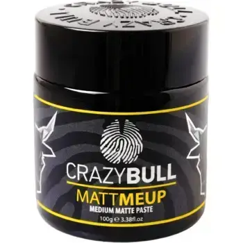 Crazy Bull MattMeup Medium Matte Paste Hair Cream 100 g