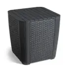 Dārza galdiņš/uzglabāšanas kaste Luzon Flat Wicker pelēks Foto 1