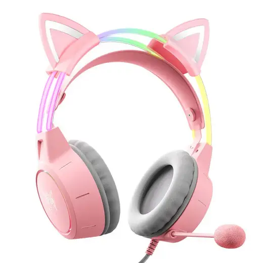 Gaming headphones ONIKUMA X15Pro Pink Cat's Ears Foto 2