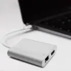 Qoltec Hub Adapter USB-C 3.1 4in1 | USB 3.0 | VGA | RJ45 | USB-C PD 92W Фото num