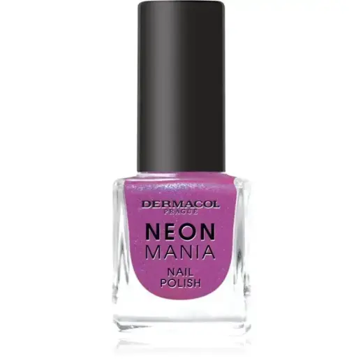 Dermacol Neon Mania Nail Polish Shade 3 Purple Pulse 5 Ml Photo
