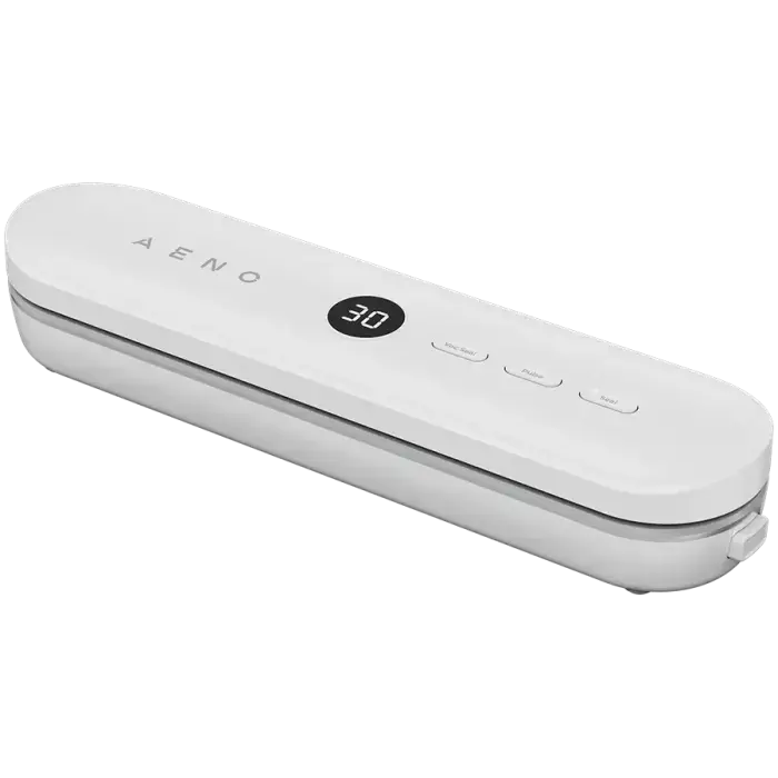 AENO VS3 Vacuum Sealer, LED Display, 80W, 65kPa (+/-5kPa), White