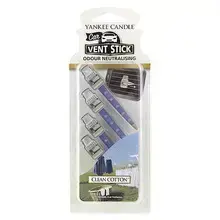 Yankee Candle Clean Cotton Vent Stick - Car Incense Pins (4 PCS)