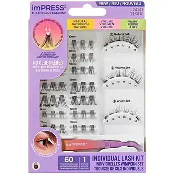 Kiss My Face imPRESS Individual Lash Kit 01 - Trsové řasy