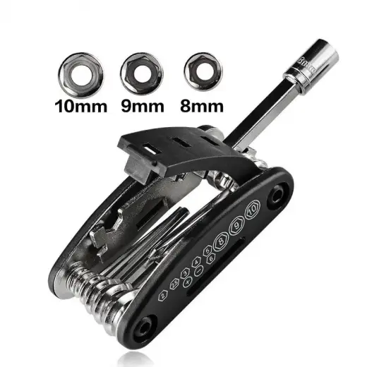 Rockbros GJ1601 16-in-1 multi-tool for bicycle repair - black Foto 2