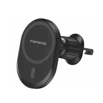 Foneng Car holder CP105 magnetic with induction charging to air vent black (damaged packaging) Photo
