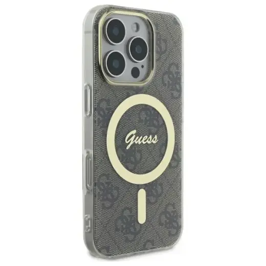 Guess GUHMP16LH4STW iPhone 16 Pro 6.3" brown hardcase IML 4G MagSafe Foto 3