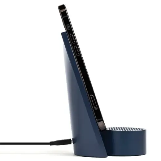 Lexon City Energy Pro 10W Wireless Charger with Bluetooth Speaker dark blue LD145DB Фото num