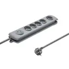 Qoltec Surge protector | 5 sockets | 3m | Grey — Фото 2