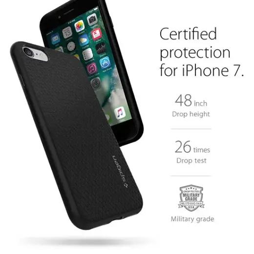 Case SPIGEN Liquid Air 042CS20511 for Iphone 7|8|SE 2020|SE 2022 - Black Фото num