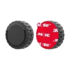 Apple AirTag Case, Screw-On, Waterproof, Self-Adhesive - Black Foto 1