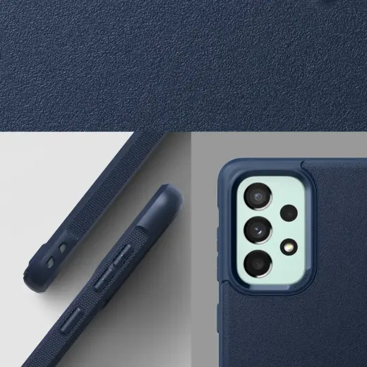 Ringke Onyx durable cover for Samsung Galaxy A73 navy blue Photo