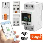 Qoltec Single-phase electronic wattmeter | energy consumption meter | DIN35 | Remote control | Measurement history | Wi-Fi | TUYA | Smart life — Foto 16