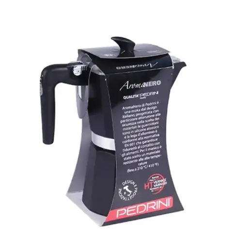 Pedrini Coffee Maker Paint Aluminum 6 Cups dark grey (9114-8) (91148) Photo