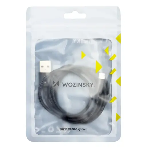 Wozinsky WUC-M1B datu pārraides un uzlādes vads | USB-A uz Micro USB | 12W | 1m | melns Foto 5