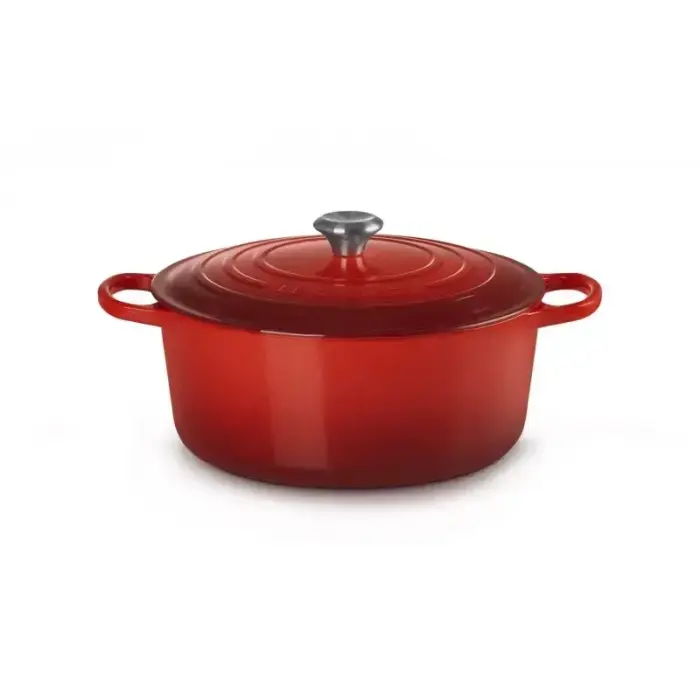 Čuguna katls apaļš Ø34cm / 12L sarkans