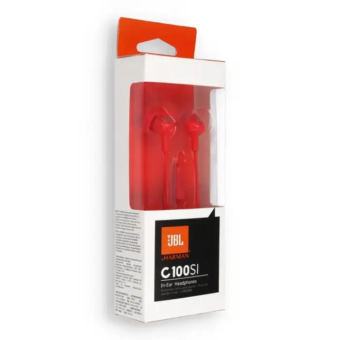 Wire earphones Jack 3,5 mm JBL C100Si red Foto 2