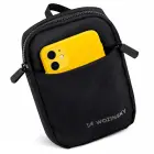 Wozinsky WMS-W1 Unisex Mini Shoulder Bag Waterproof Dual-Compartment for Phone - Black Foto 10