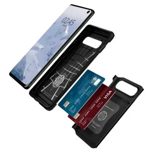 Samsung Galaxy S10 Slim Armor CS melns vāciņš Foto 8