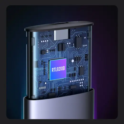 UGREEN CM400 M.2 SSD Enclosure, NVMe, SATA, 10 Гбит|с, USB-C (серый) Фото num