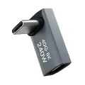 Wozinsky WPKF-01 USB-C - USB-C 40Gb|s 240W 8K OTG Angled Adapter - Gray Фото num