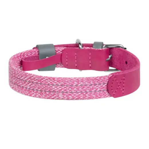 Classic Dog collar with QR code Waudog size L pink Foto 2
