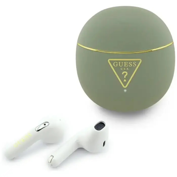 TWS Earphones Guess Gold Line Triangle khaki