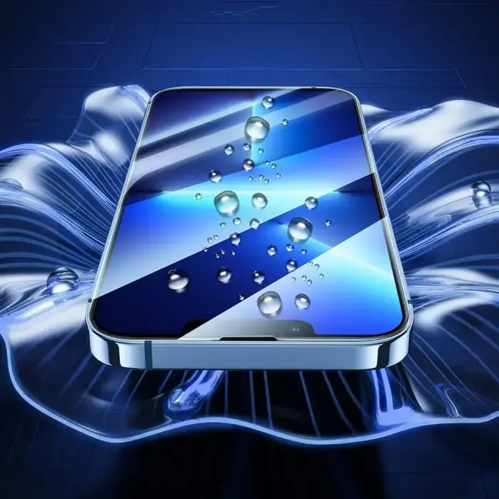 Tempered glass to iPhone 13 / 13 PRO / 14 / 16e (SE 4 2025) Hoco HD 5D Guardian shield 10 sztuk G14 black Foto 7