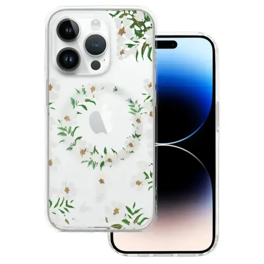 Tel Protect Flower maciņš ar MagSafe atbalstu telefonam iPhone 14 Pro daudzkrāsains