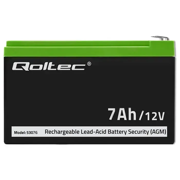 Qoltec AGM battery | 12V | 7Ah | Maintenance-free | Efficient| LongLife | for UPS, security Foto 5