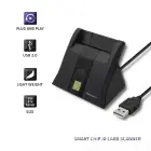 Qoltec Smart ID chip card reader SCR-0643|USB 2.0 + USB-C Adapter Foto 5