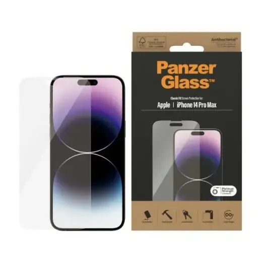 PanzerGlass Classic Fit aizsargstikls telefonam iPhone 14 Pro Max 6,7"