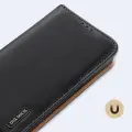 Dux Ducis Hivo Leather Flip Cover Genuine Leather Wallet for Cards and Documents iPhone 14 Pro Max Brown Photo
