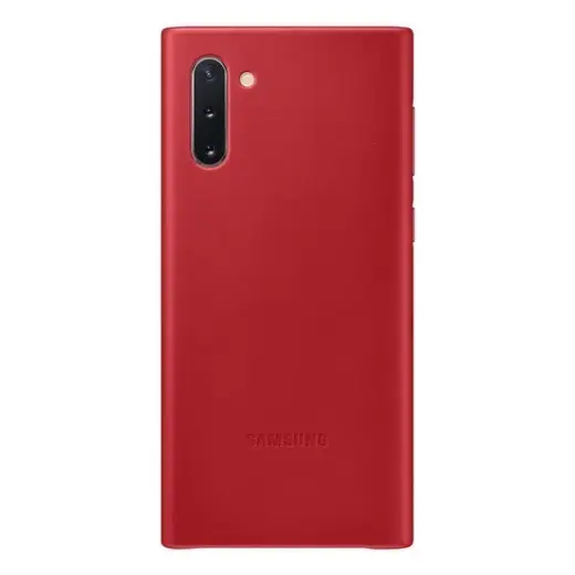 Etui Samsung EF-VN970LR Note 10 N970 czerwony|red Leather Cover Фото num