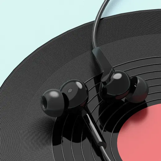 Dudao X3C+ wired USB-C in-ear headphones 1.2m - black Фото num