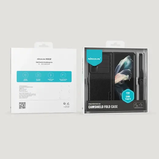 Nillkin CamShield Fold Case for Samsung Galaxy Z Fold 5 with additional stylus holder - black Foto 2