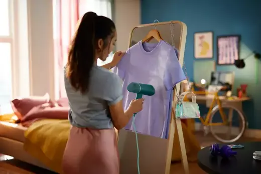 PHILIPS rokas tvaika gludināšanas ierīce, 1000W, zilganzaļš Photo