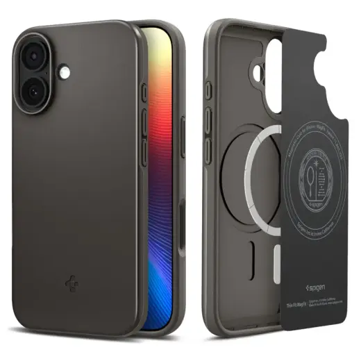 Spigen Thin Fit MagSafe Case for iPhone 17 - Gray