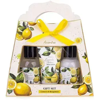 Accentra Lemon & Bergamot Essential Botanics Body Care Gift Box - Dárková sada do koupele