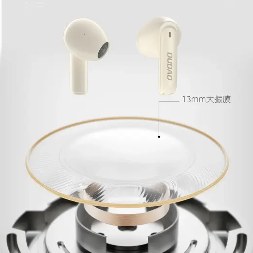 Dudao U18Pro Bluetooth 5.3 TWS wireless headphones - beige Foto 2