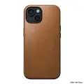 Nomad Modern Leather case for iPhone 15 6,1" english tan Фото num