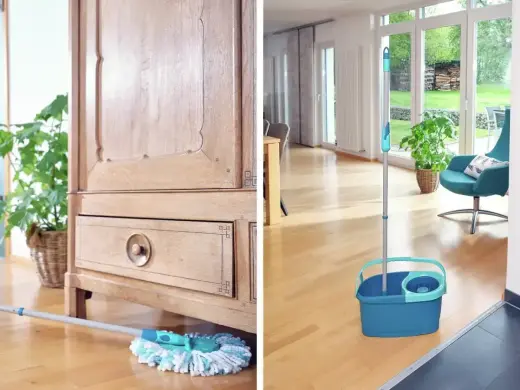 LEIFHEIT Floor Cleaning Set Clean Twist Disc Mop Ergo Mobile Photo