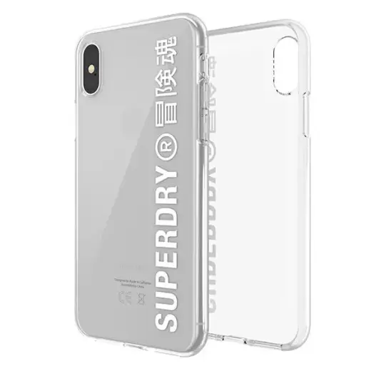 SuperDry Snap iPhone X|Xs Clear Case biały|white 41576 Foto 3