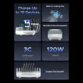 Orico DUK-10P-V1 Smart Charging Station 10 x USB-A - White Foto 4
