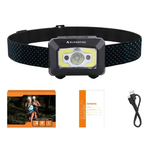Superfire X30 headlamp, 340 lm, USB, 5 modes, 130 m Фото num