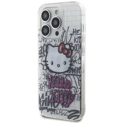 Hello Kitty HKHCP13XHDGPHT iPhone 13 Pro Max 6.7" biały|white hardcase IML Kitty On Bricks Graffiti Фото num